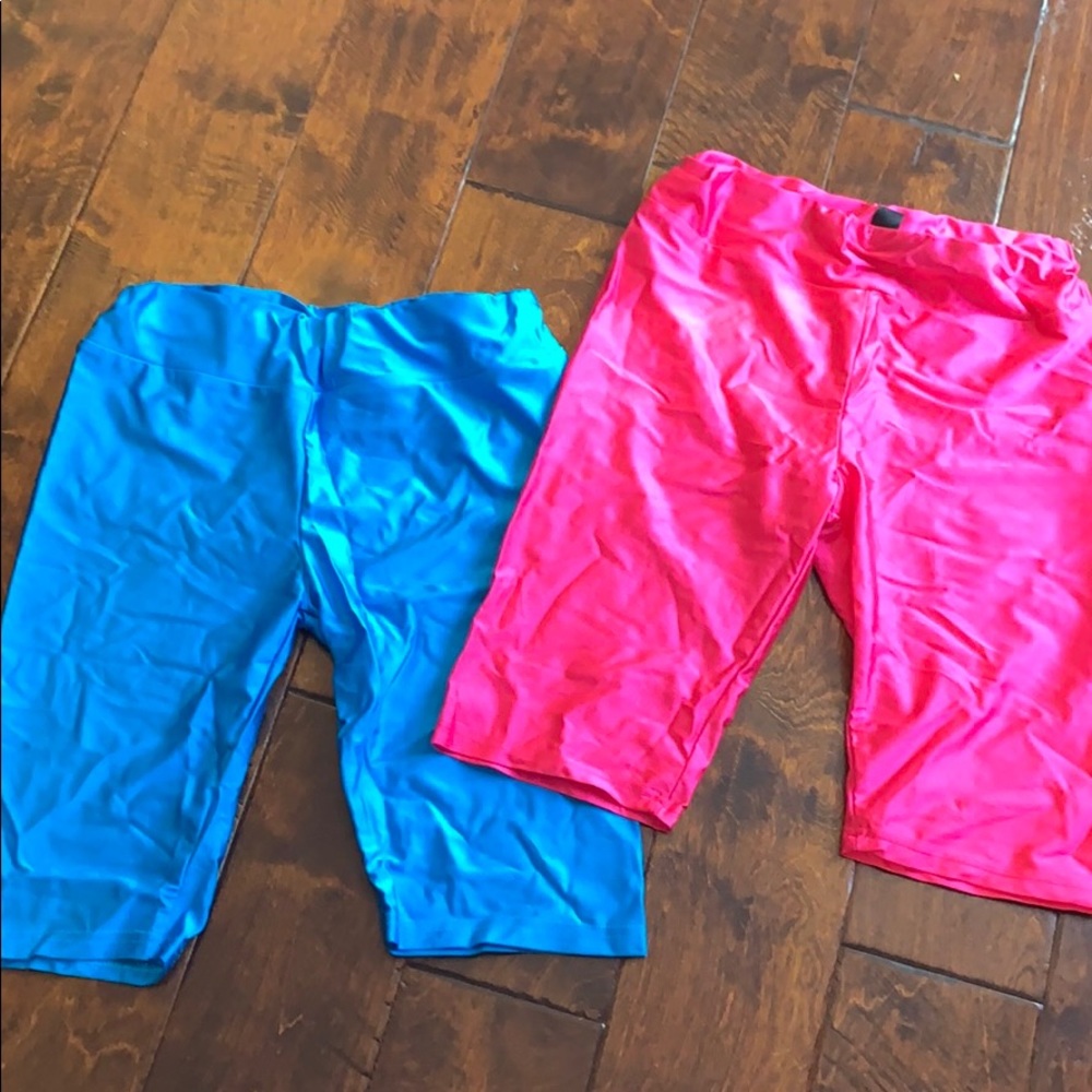 Shein neon bike shorts